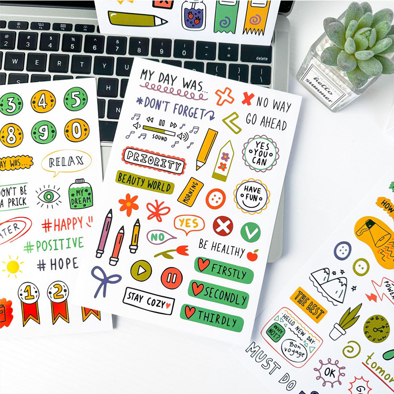 8 Sheets 240+ Planner Stickers - Planned Parenthood ulasan dan harga